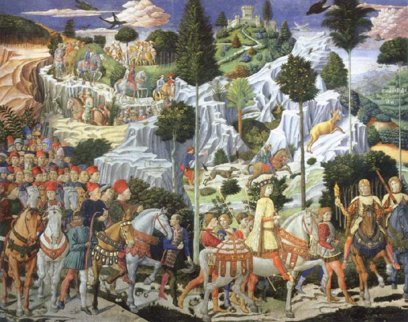Benozzo Gozzoli Journey of the Magi to Bethlehem oil painting picture